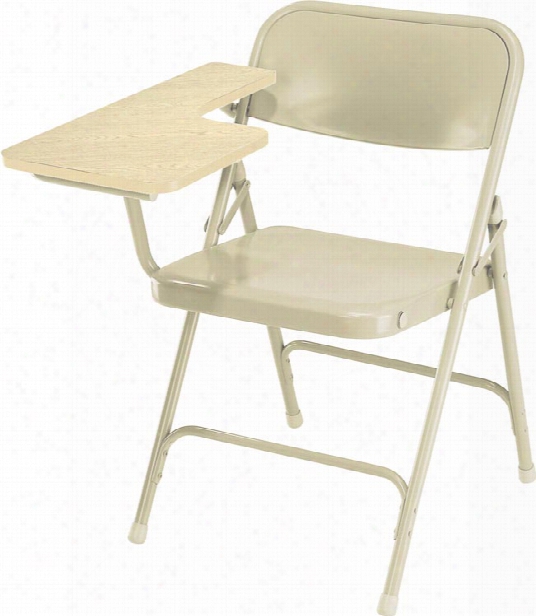 Premium All Steel Folding Chair With Tablet Arm By National Public Seating