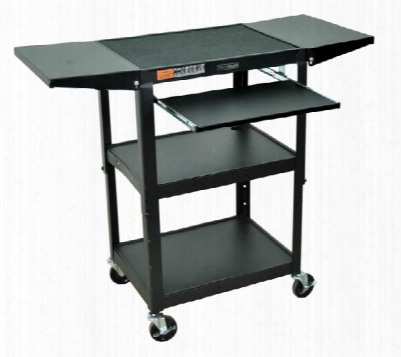 Presentation Cart With Fold Out Shelves By Luxor