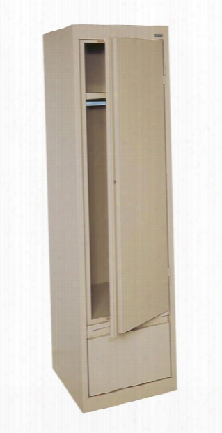 Single Drawer Wardrobe Cabinet With File Drawer By Sandusky Lee