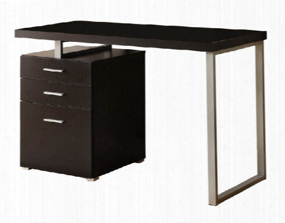 Single Pedestal Compact Desk By Monarch