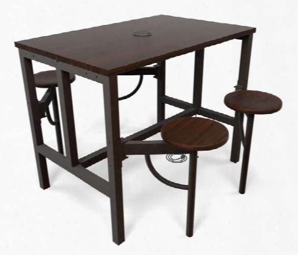 Standing Height Four Seat Table By Ofm