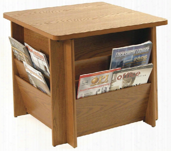 Table With Literature Rack By Buddy Products