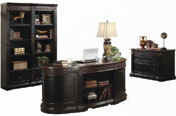 Three Piece Executive Office Set By Coaster Furniture