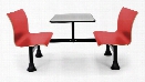 24" x 48" Table with Retro Bench by OFM