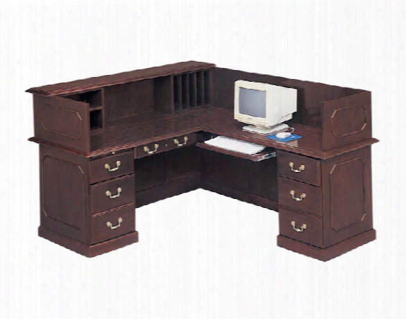 Traditional L Shaped Reception Desk By Dmi Office Furniture