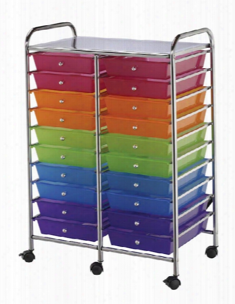 Twenty Drawer Storage Cart By Alvin