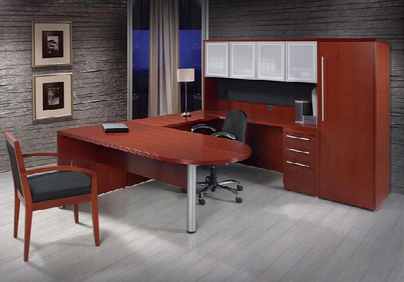 U Shaped Desk With Hutch By Rudnick