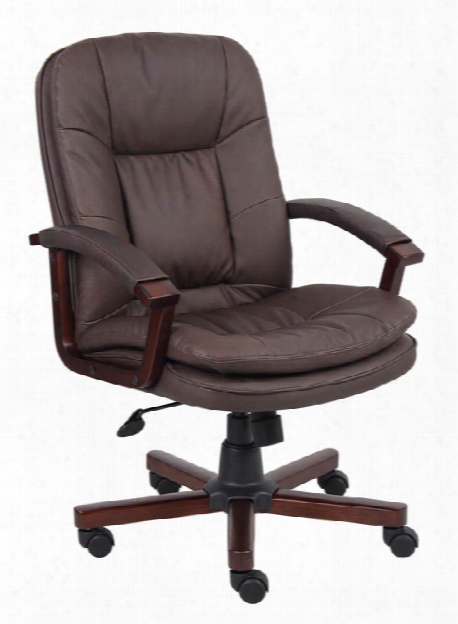 Versailles Cherry Wood Executive Chair By Boss Office Chairs