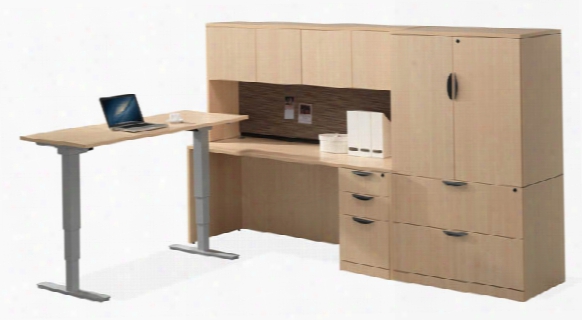 Workstation With Adjustable Height Desk By Office Source