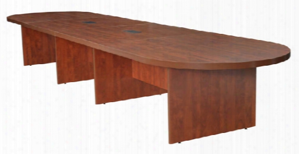 18' Modular Racetrack Conference Table With 2 Power Data Grommets By Regency Furniture