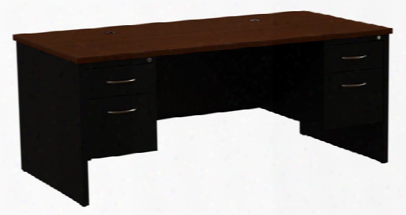 36"x72" Double Pedestal Desk By Hirsh Industries