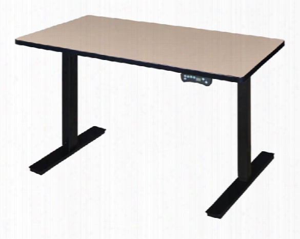 42" X 24" Height-adjustable Power Desk By Regency Furniture