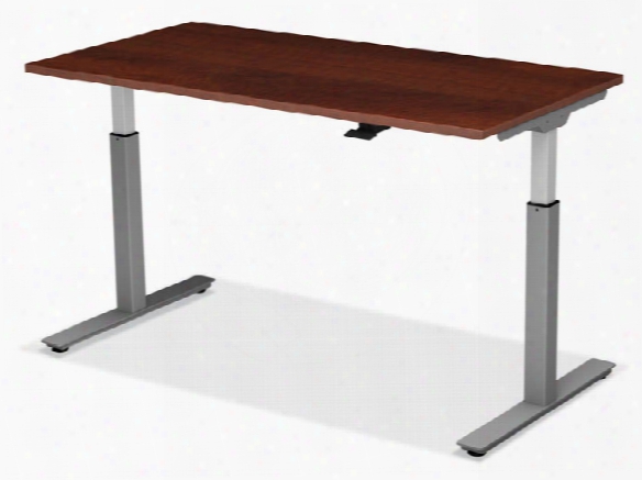 48" X 24" Adjustable Height Table With Pneumatic Base By Office Source