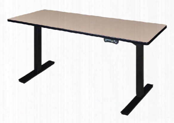 60" X 24" Height-adjustable Power Desk By Regency Furniture