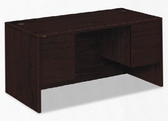 60"w X 30"d X 29-1/2"h, 3/4-height Double Pedestwl Desk By Hon