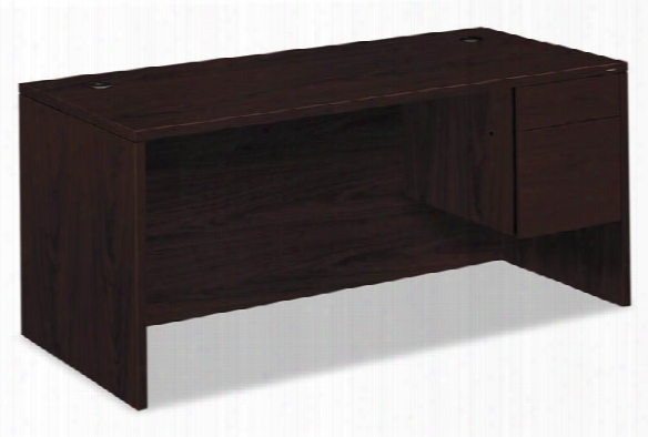 66"w X 30"d X 29-1/2"h, Right 3/4-height Pedestal Desk By Hon