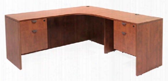 71" Double Pedestal Right Corner Credenza By Regency Furniture