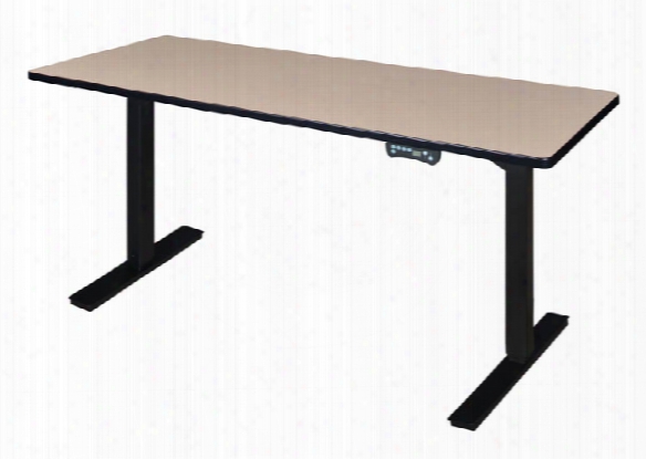 72" X 24" Height-adjustable Power Desk By Regency Furniture