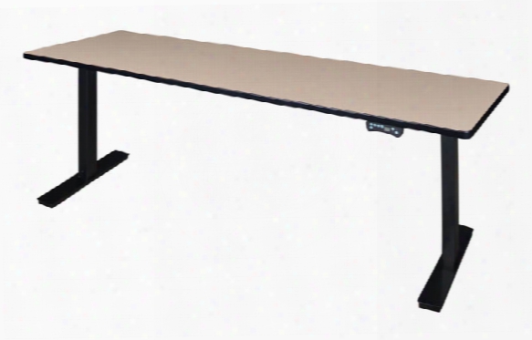 84" X 24" Height-adjustable Power Desk By Regency Movables