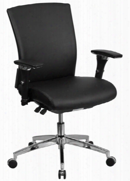 Big & Tall Mid-back, Executive Leather Chair By Innovations Office Furniture