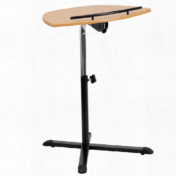 Height Adjustable Natural Laptop Computer Desk By Innovations Office Furniture