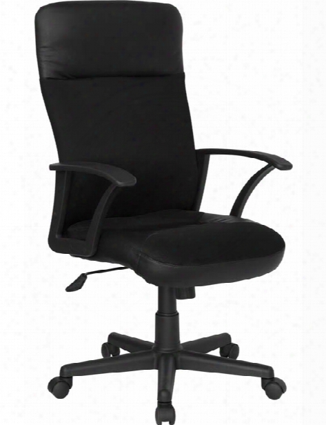 High-back Leather And Mesh Executive Swivel Chair With Arms By Innovations Office Furniture