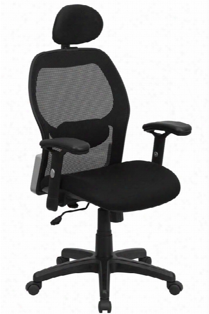 High-back Mesh Executive Swivel Chair With Adjustable Arms By Innovations Office Furniture