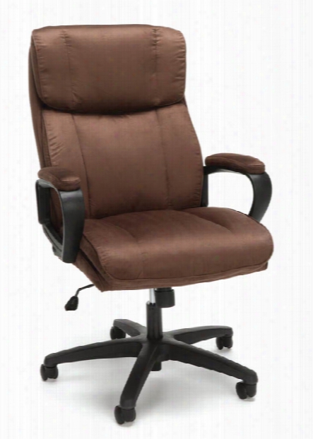 High Back Plush Microfiber Office Chair By Essentials