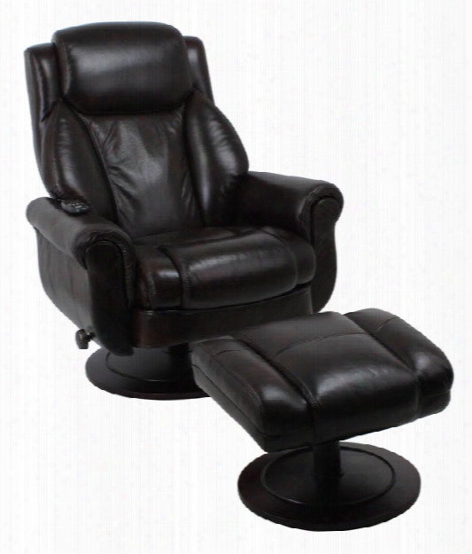 Leather Massage Recliner Chair With Ottoman By Solution Seating