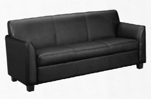 Leather Reception Three-cushion Sofa By Hon