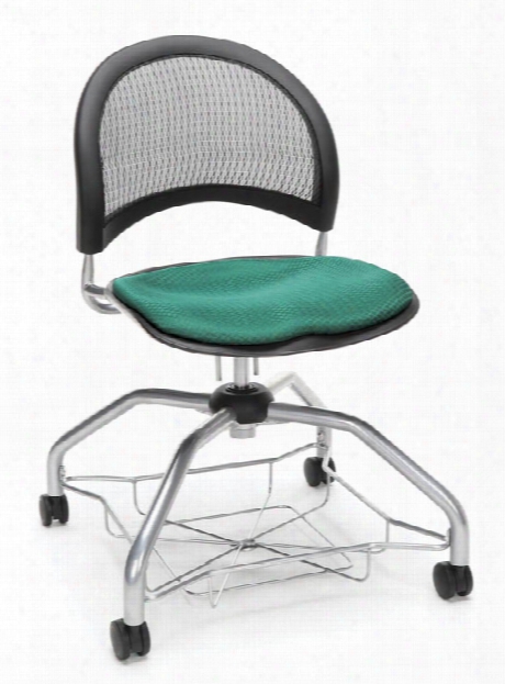 Mesh Back Fabric Chair By Ofm