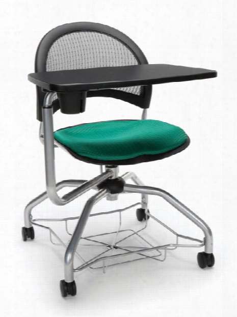 Mesh Back Fabric Chair With Tablet By Ofm