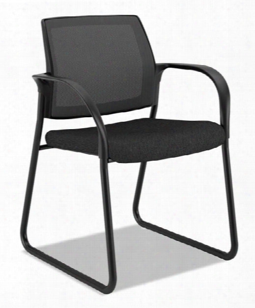 Mesh Back Guest Chair With Sled Base By Hon