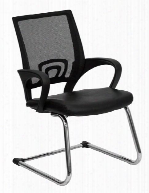 Mesh Back Leather Reception Chair By Innovations Office Furniture