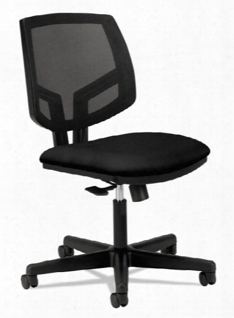 Mesh Back Leather Task Chair By Hon