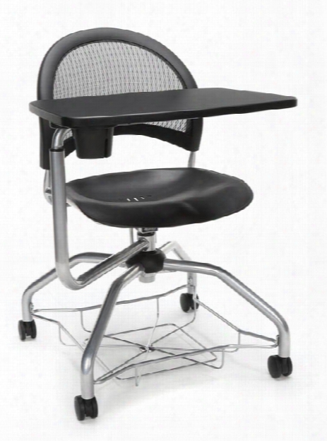 Mesh Back Plastic Chair With Tablet By Ofm