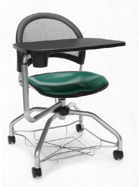 Mesh Back Vinyl Chair With Tablet By Ofm