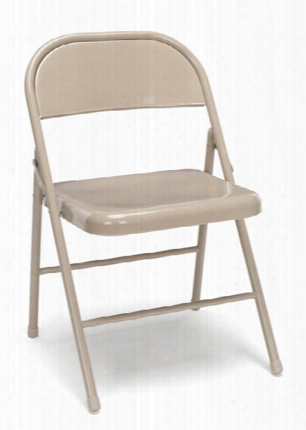 Metal Folding Chairs (set Of 4) By Essentials