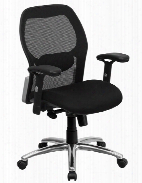 Mid-back Mesh Swivel Chair With Knee Tilt Control And Arms By Innovations Office Furniture