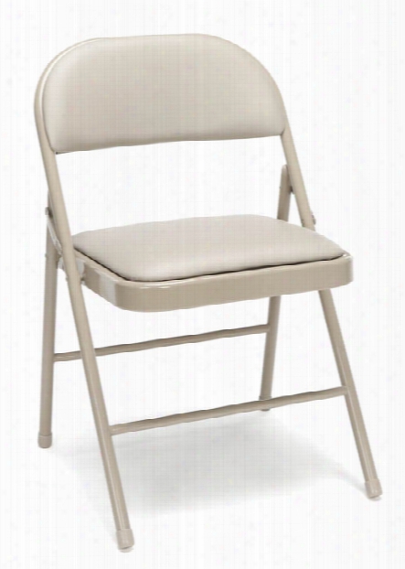 Padded Metal Folding Chair (set Of 4) By Essentials