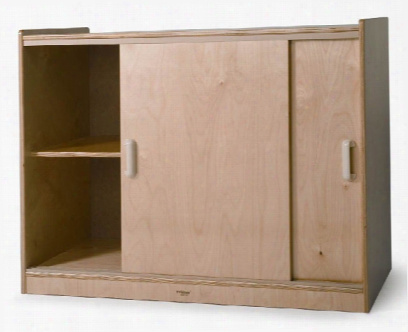 Sliding Door Storage Cabinet By Whitney Brothers