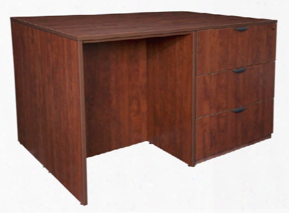 Stand Up Lateral File/ 3 Desk Quad By Regency Furniture