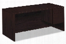 66"W x 30"D x 29-1/2"H, Right 3/4-Height Pedestal Desk by HON