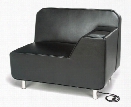 Left Arm Lounge Chair with Electrical by OFM