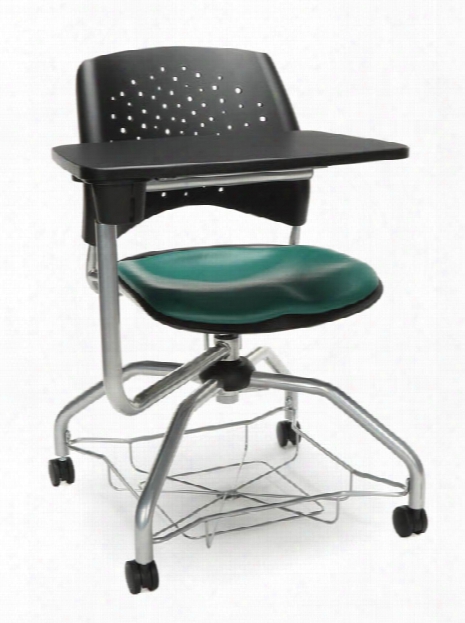 Vinyl Chair With Tablet By Ofm