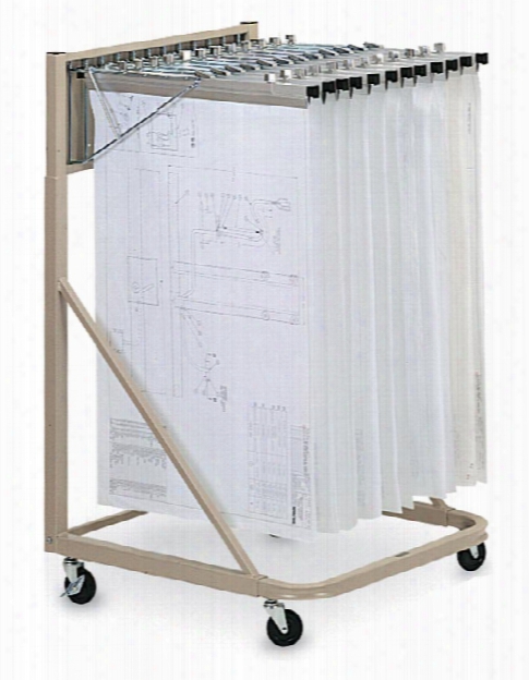 18" Vertical File Rolling Stand By Mayline Office Furniture