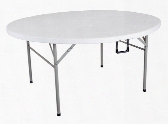 48" Round Center-folding Utility Table By Essentials