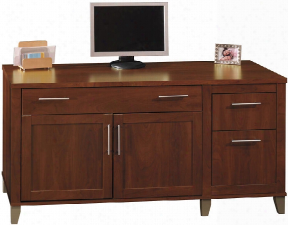 60" Computer Credenza By Bush