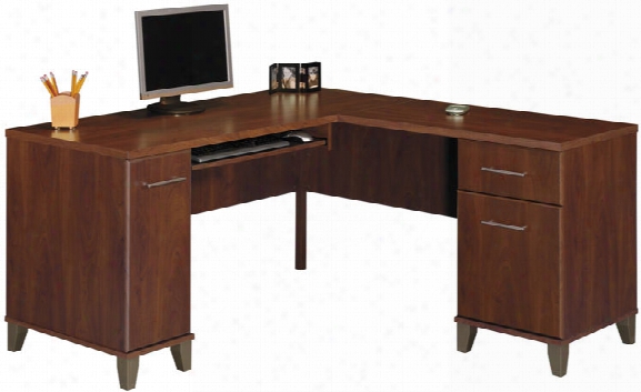 60" L Shaped Desk By Bush