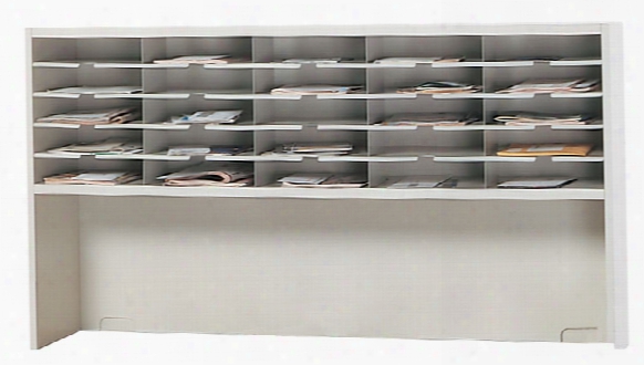 60"w 1 Tier Mail Sorter With Riser By Mayline Work Furniture